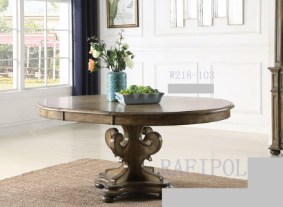 Designer Dining table luxury Dining room Tables Upholstery Wood Table Round Furniture